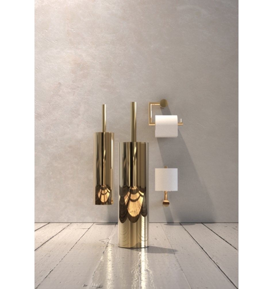 FROST Держатель туалетной бумаги 1 » золото Нержавеющая сталь Золото N1909-GO  - Вид №7