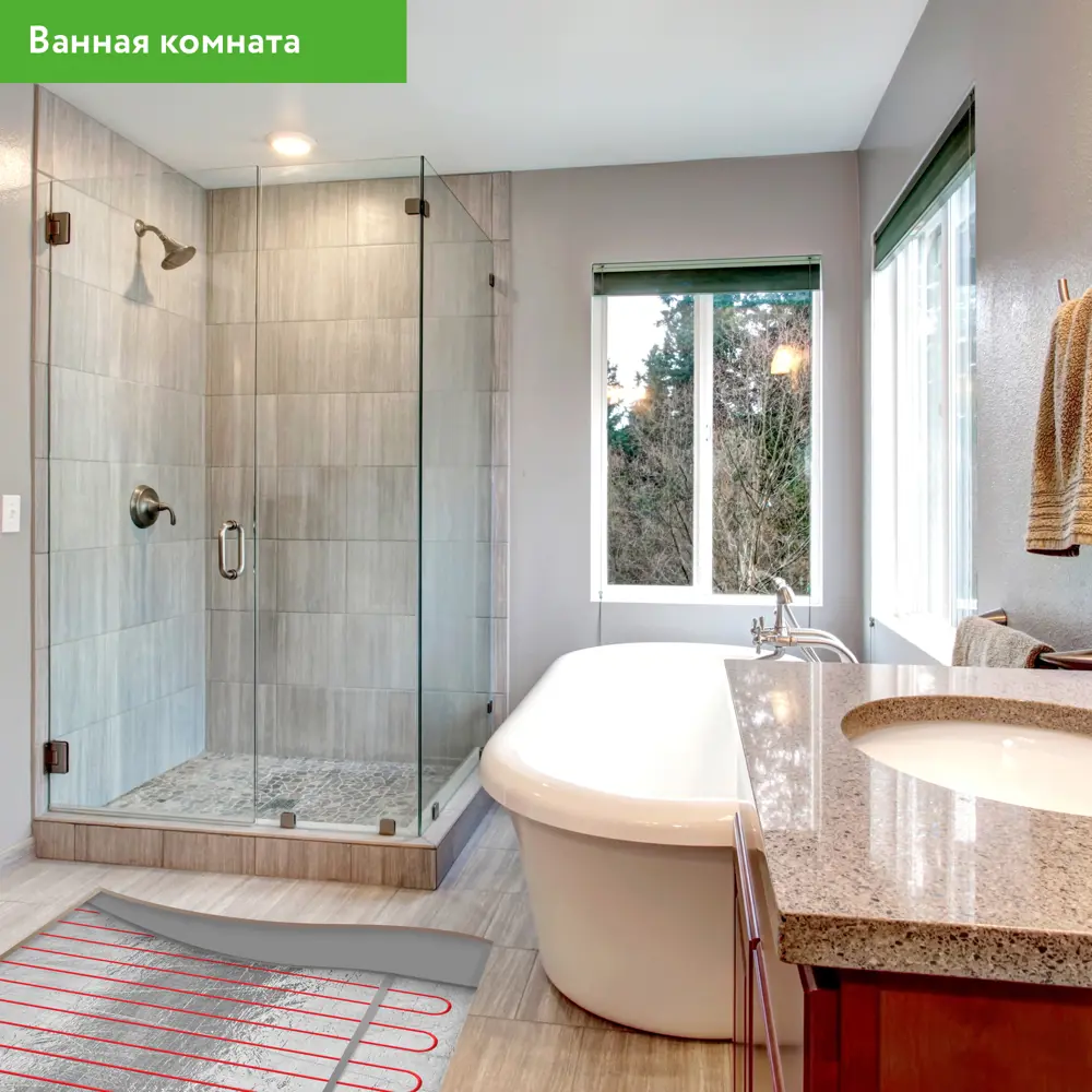 Equation: Двухжильный нагревательный кабель для системы теплого пола 1350 Вт 18877468 STLM-0013372 - Вид №6