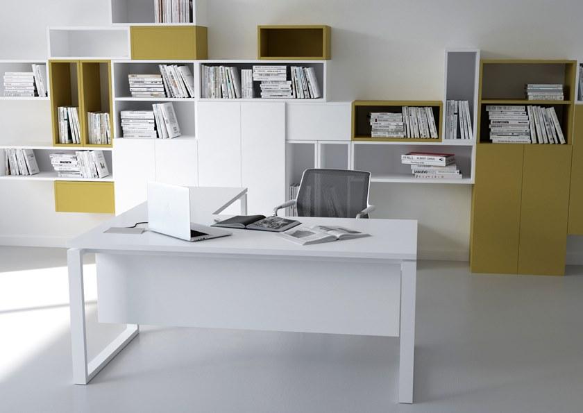 Elitable Стол угловой из лакированной древесины Eco sun-id-1350591 - Вид №1