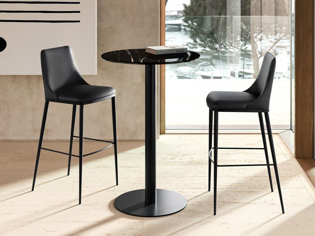 Высокий круглый керамический стол EFORMA цилиндр ARCH-00048896 - Вид №1