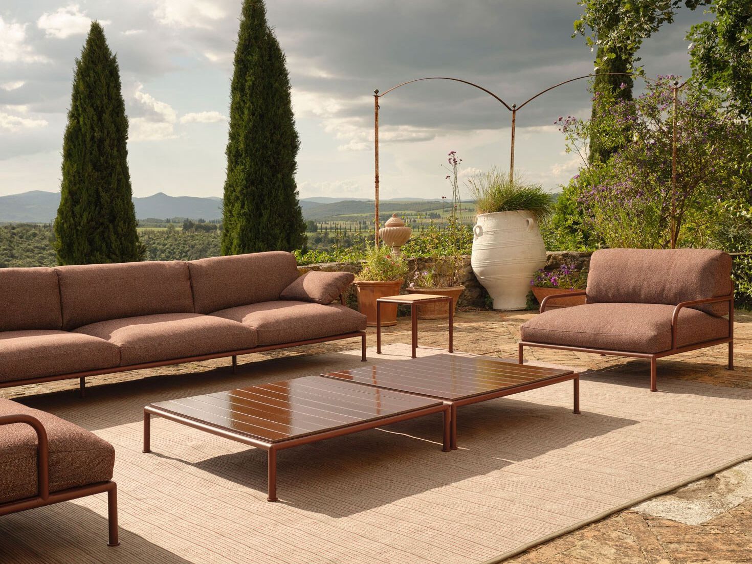 Тканевый садовый диван с подлокотниками FAST Roè ARCH-00069890 - Вид №10