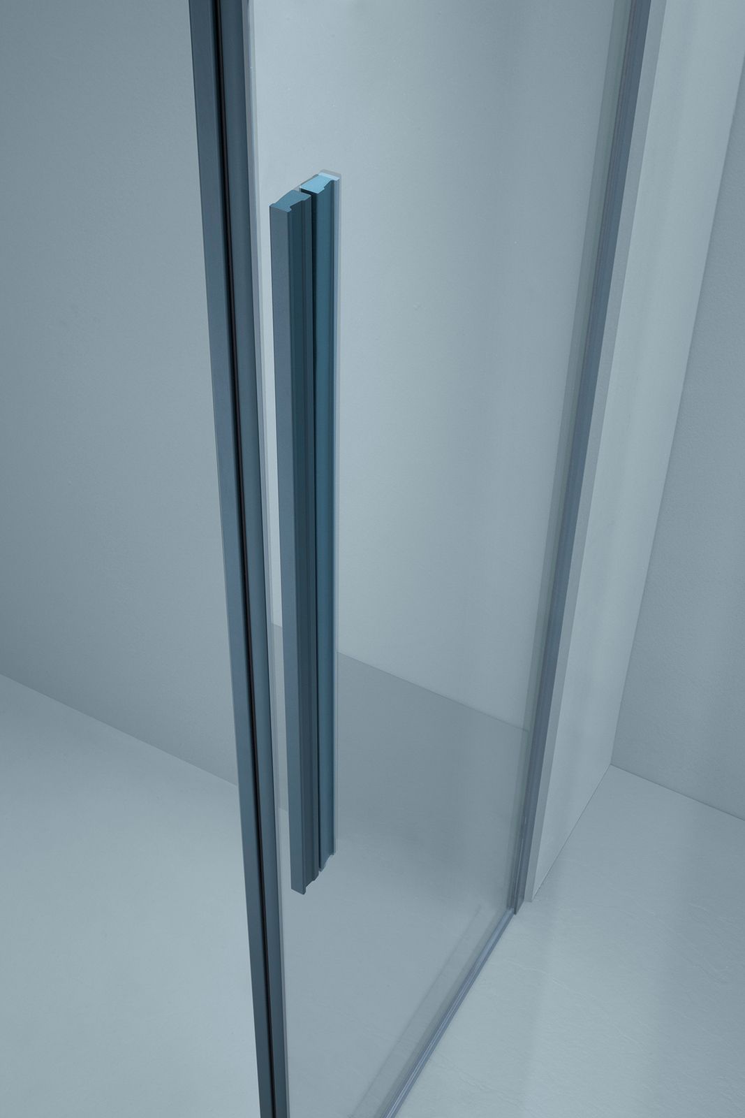 Угловая душевая кабина с раздвижной дверью и фиксированной стороной ARBLU проволока ARCH-00124778 - Вид №4