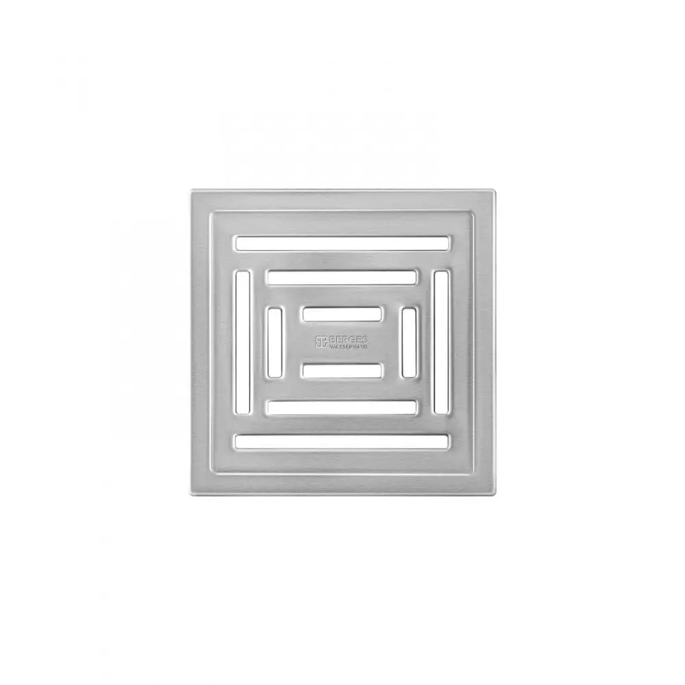 BERGES Trend - Душевой трап с мокрым затвором 150x150 мм 84601102 STLM-0052647