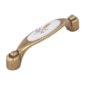 Мебельная ручка-скоба RS112AB.4/W03 96 мм керамика античная бронза 12871946 STLM-2005990