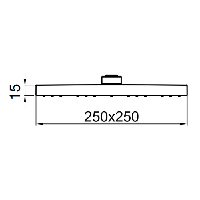 AC1012015STEEL Верхний душ , хром Webert Comfort - Вид №1