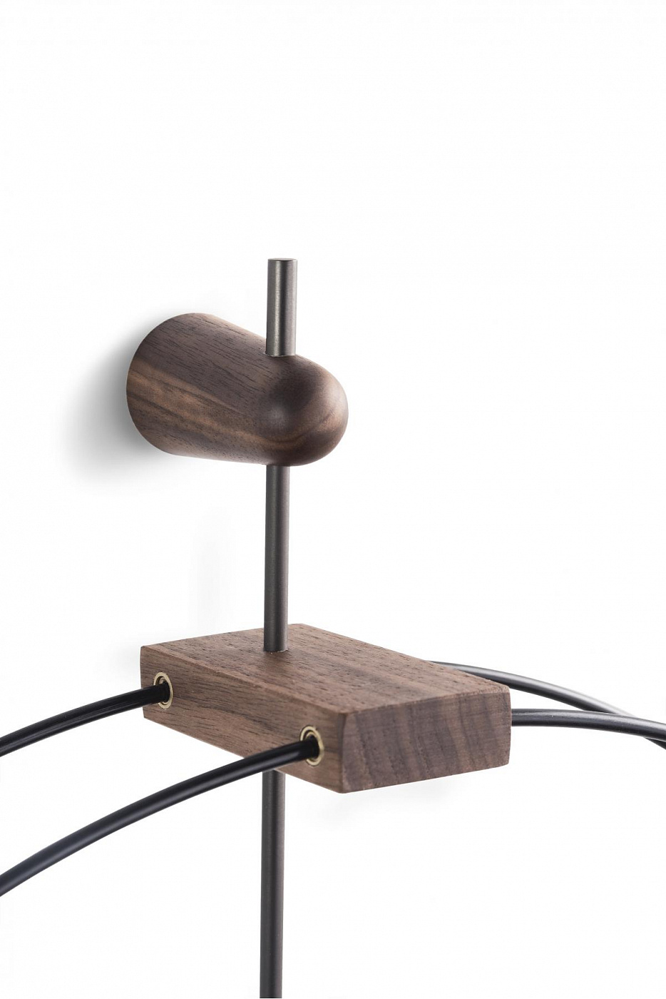 094966 Настенные часы графит-орех Nomon Micro Barcelona 