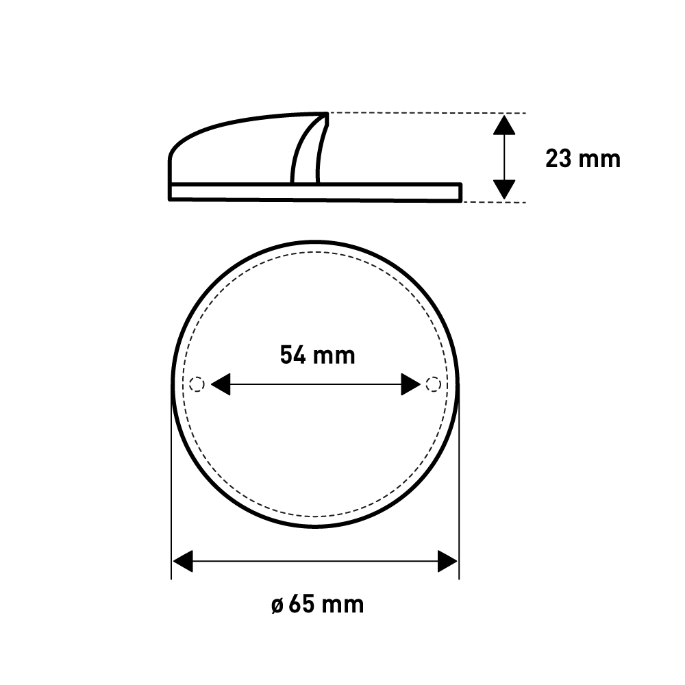 Мебельная ручка  Ракушка, 65x65x23 мм, хром  LJPS0167 Public Steel Россия  - Вид №5