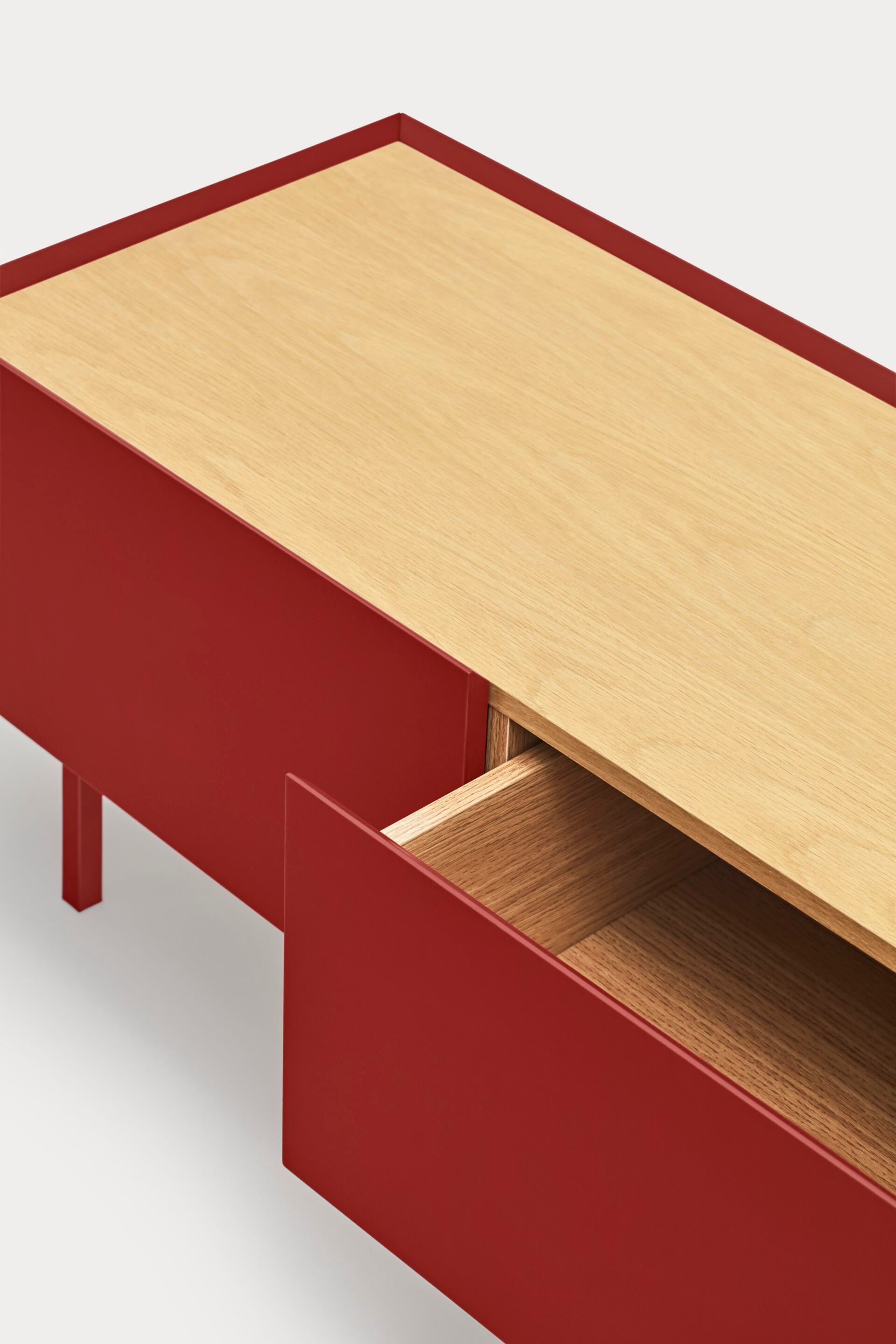 Шкаф для телевизора из шпона с распашными дверцами и ящиками TEULAT Arista ARCH-00021520 - Вид №14