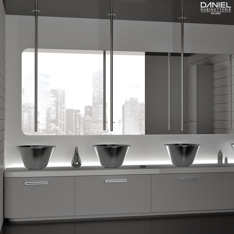 SL20703XLC Смеситель для раковины DANIEL RUBINETTERIE Colonne a soffitto - Вид №2