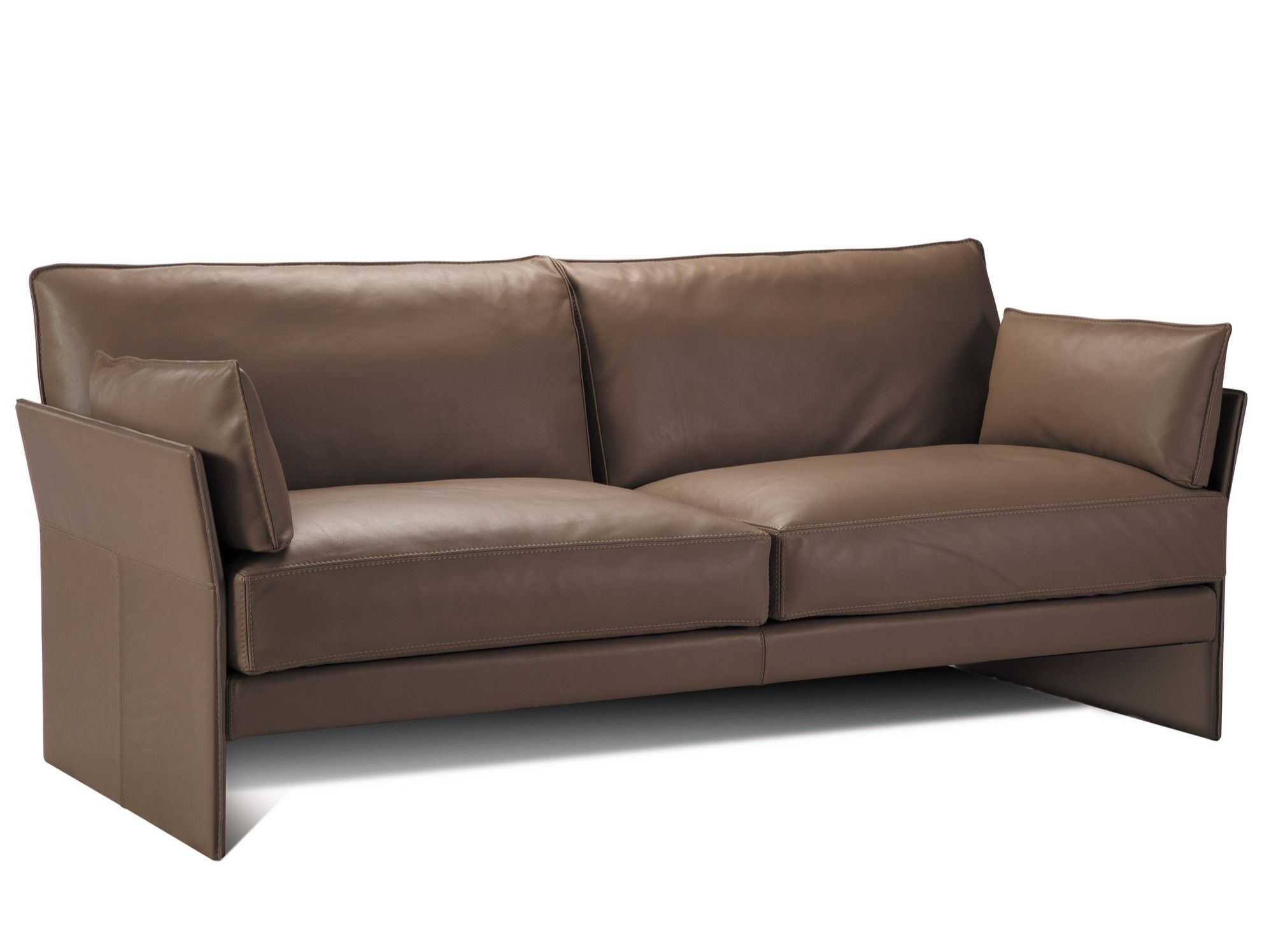 3-местный кожаный съемный диван Duvivier Canapés Faubourg ARCH-00106276