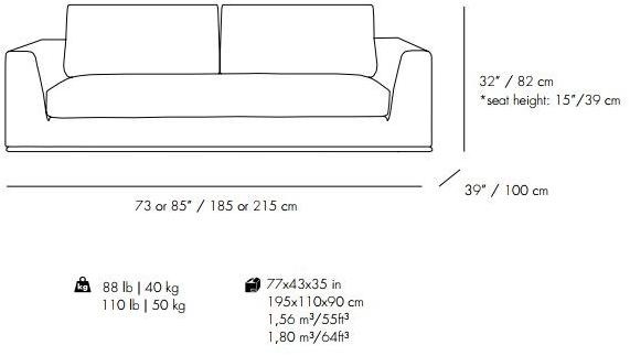Mambo Unlimited Ideas Диван из ткани sun-id-1428596 - Вид №2