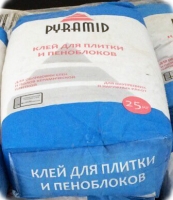 Клей для плитки и пеноблоков Pyramid 25кг Piramid 3532 - Вид №1