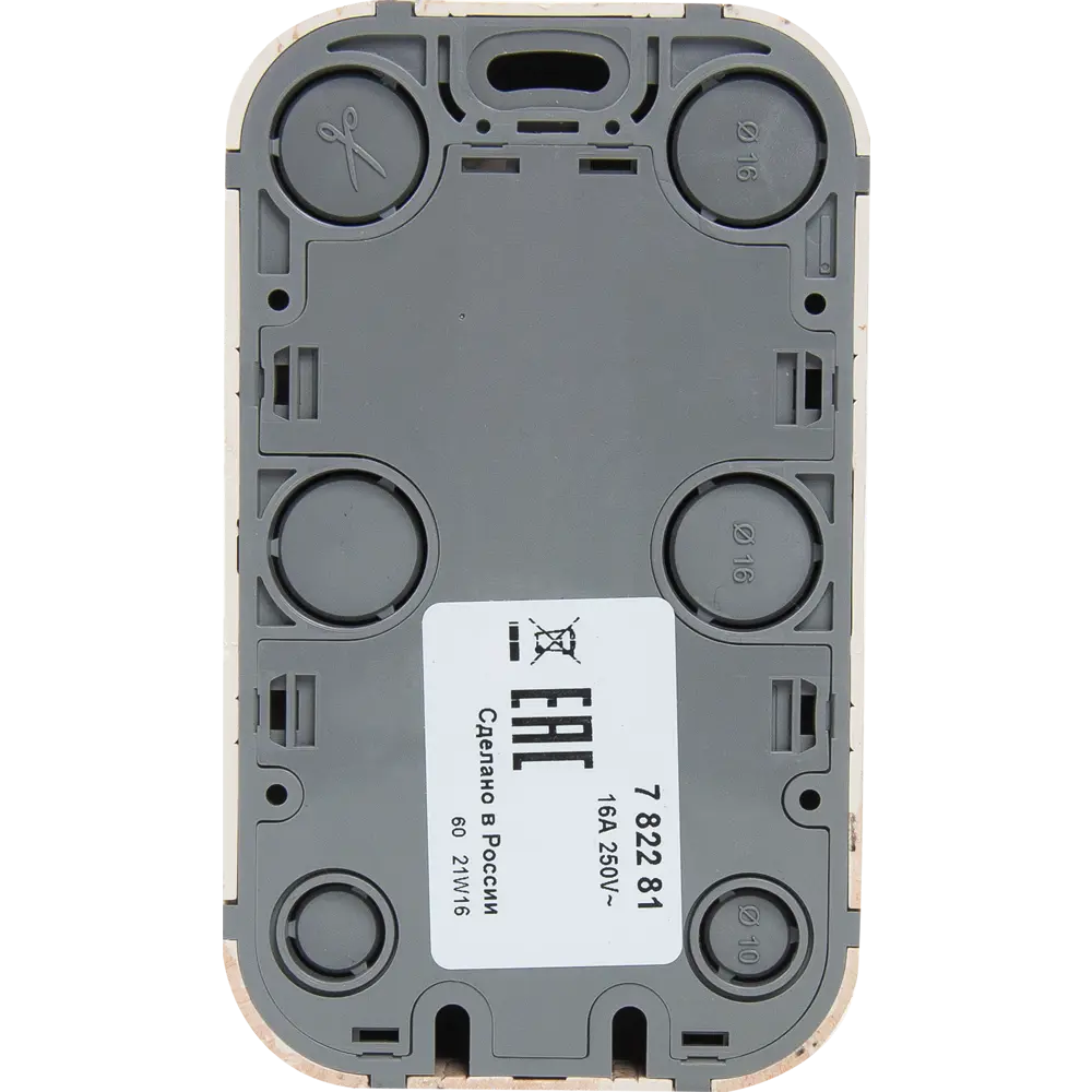 Розетка двойная накладная Legrand без заземления цвет дерево Quteo STLM-2120126 - Вид №3