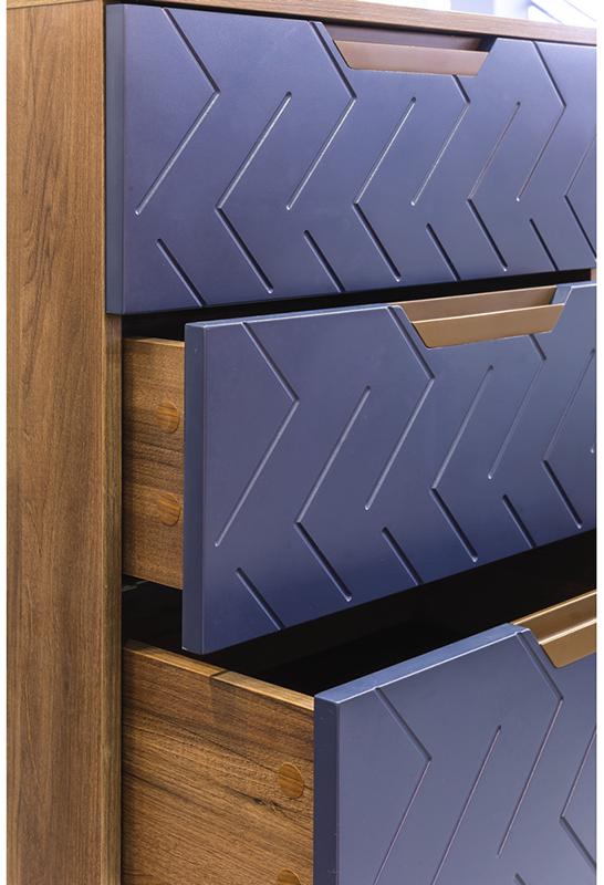 1428 Комод с 5 ящиками Сканди Сапфир R-HOME 4009266h_Сапфир - Вид №4