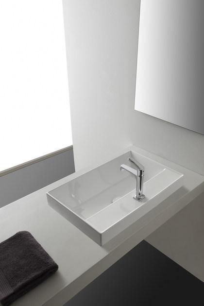 Накладная раковина на столешницу  овальная Scarabeo Ceramiche Teorema 2.0 sun-id-1361427 - Вид №1