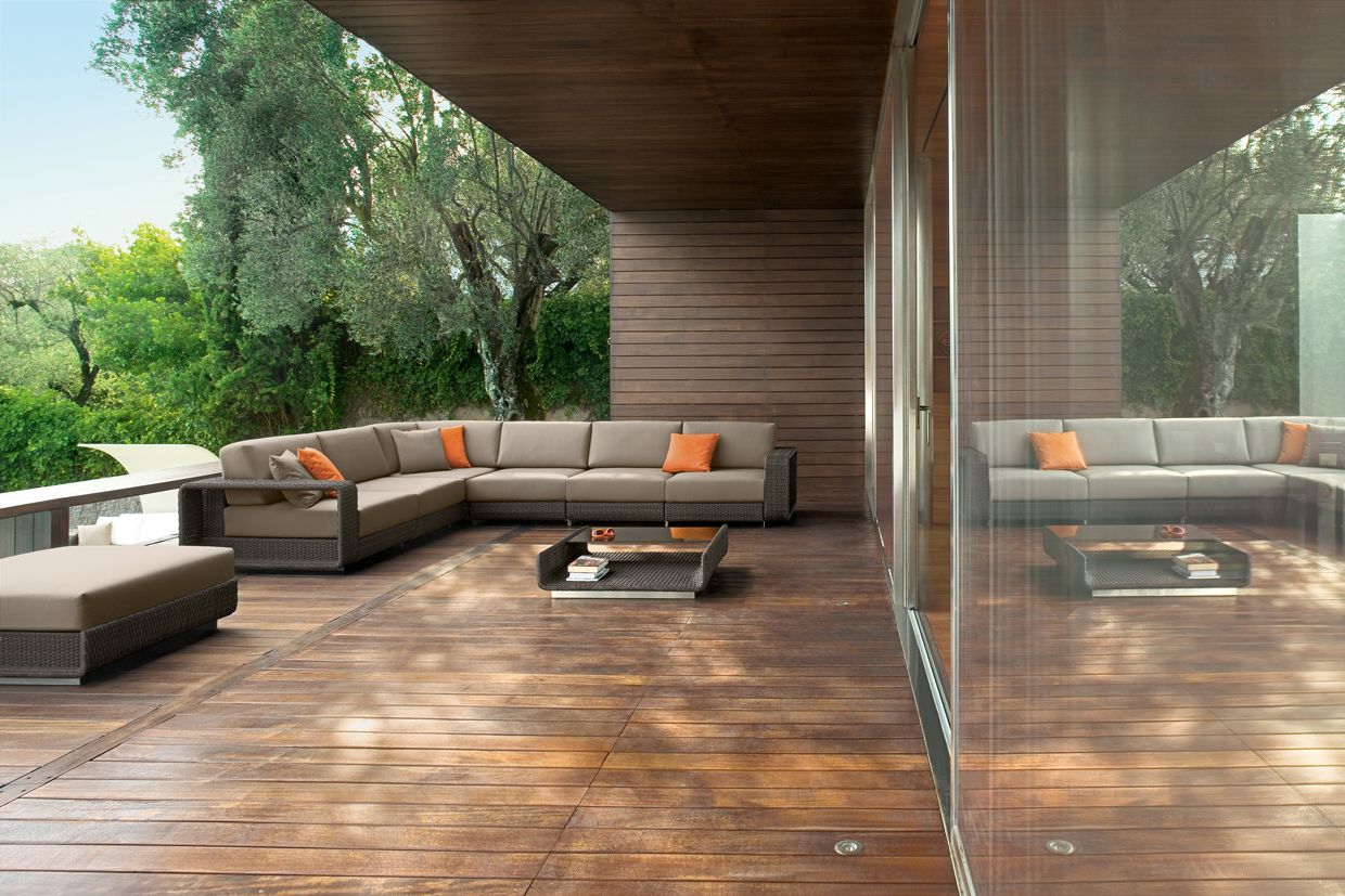 Журнальный столик из алюминия и стекла Roberti Hamptons ARCH-00094089 - Вид №10