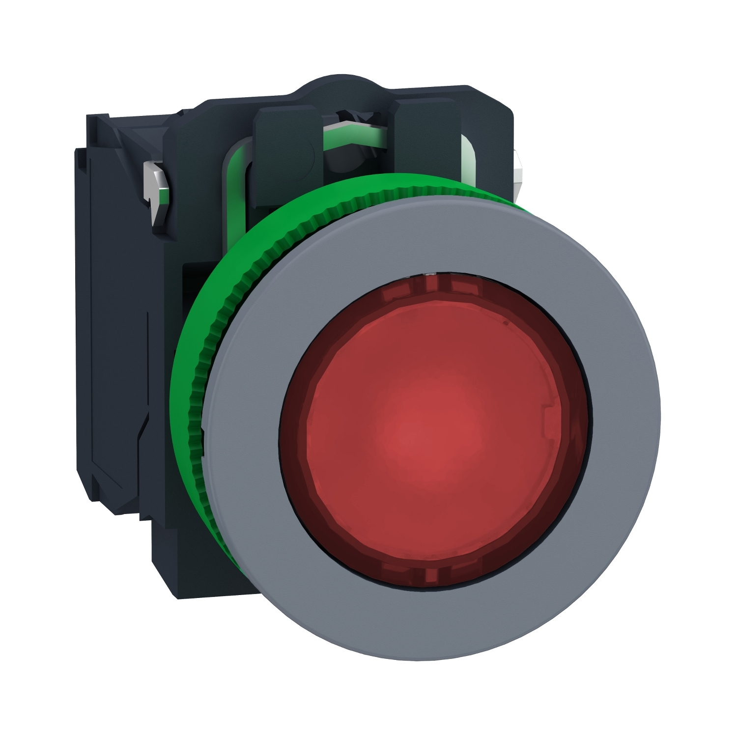 XB5FW34B5C0 КНОПКА 22ММ 24В КРАСНАЯ С ПОДСВЕТКОЙ, ЗАПОДЛИЦО, ПЛАСТИК C0 Schneider Electric Harmony XB5 