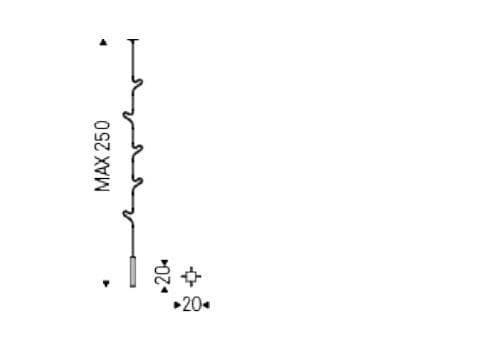 Стальная потолочная вешалка Cattelan italia AIR ARCH-00141751 - Вид №4