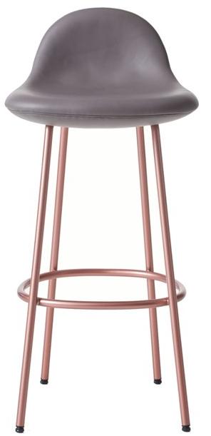 BassamFellows Барный стул высокий обитый Pebble Cb-275 - Вид №1