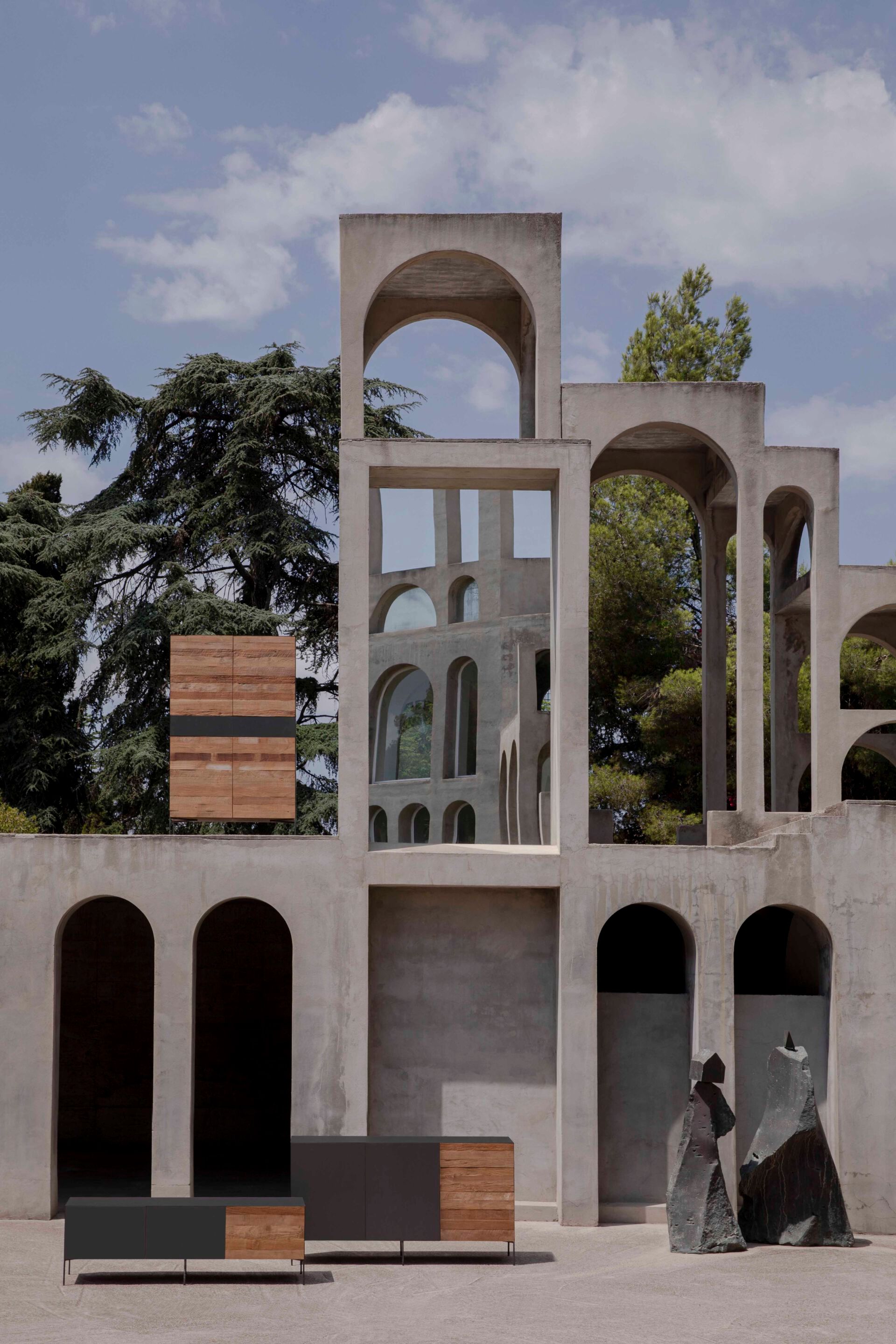 ТВ-шкаф из тикового дерева Pilma Fusion ARCH-00111283