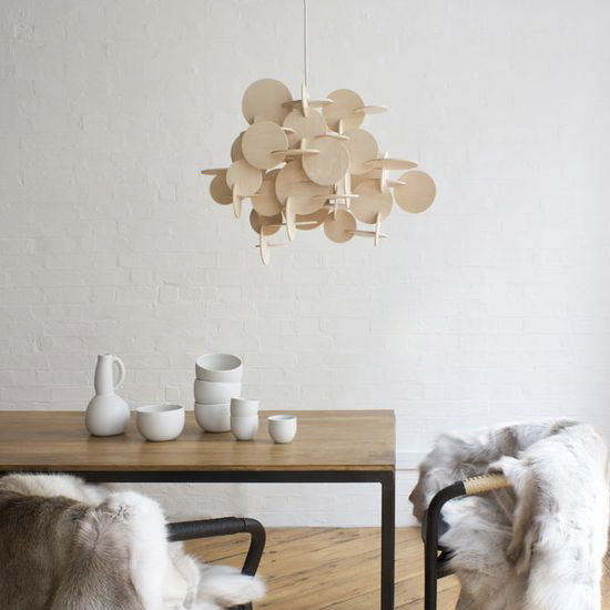 Подвесной светильник Bau из американской липы 51х57 см, натуральный Normann Copenhagen 503013 - Вид №1