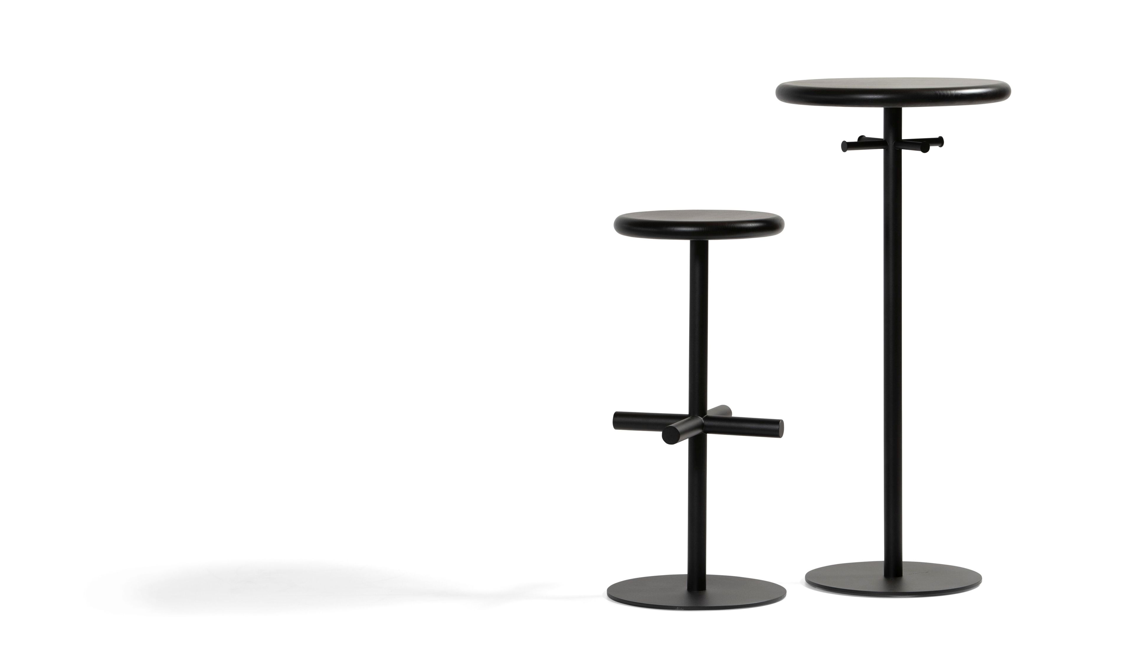Высокий стальной барный стул с подставкой для ног Bla Station OXO ARCH-00036035 - Вид №3