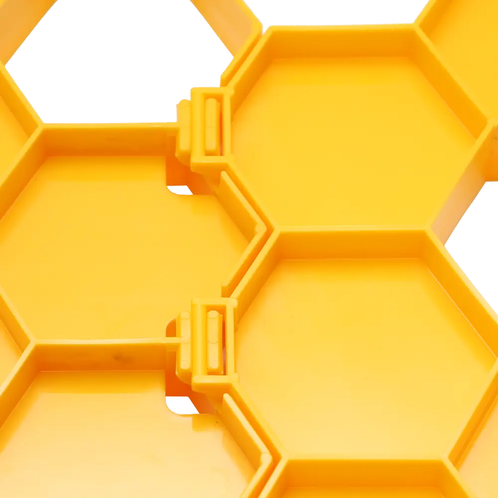 Садовый бордюр Протэкт Соты СОС-20 Ж желтый STLM-2061611 - Вид №2