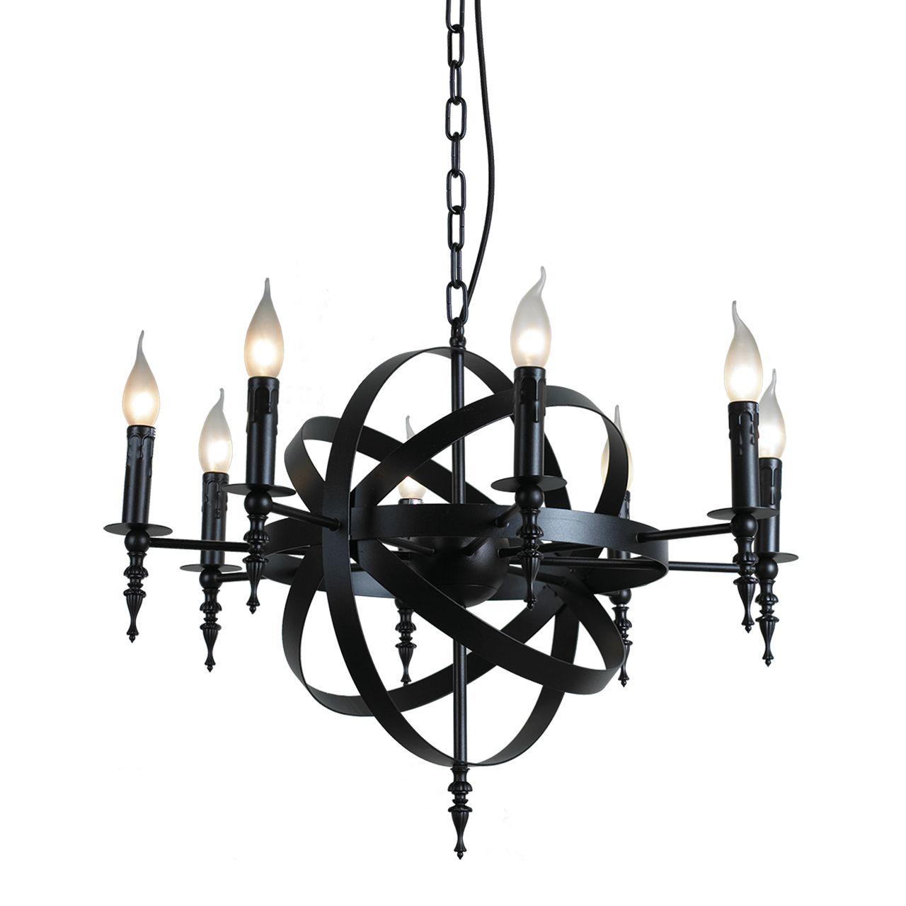 Подвесная люстра ST Luce Orbita SLD962.403.08 ST LUCE ДИЗАЙНЕРСКИЕ, ORBITA 057865 Черный  - Вид №1