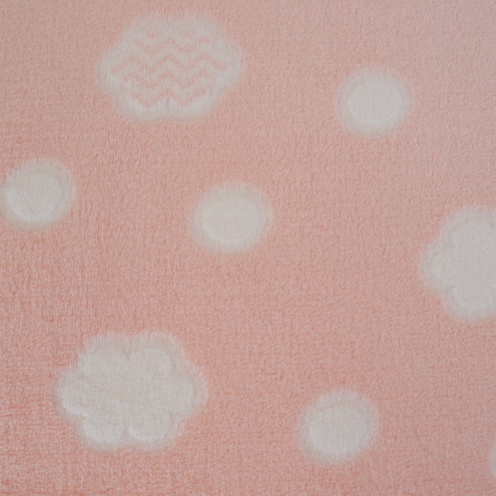 84330535 Плед «» 140x200 см фланель цвет розовый Облака Santreyd  - Вид №1