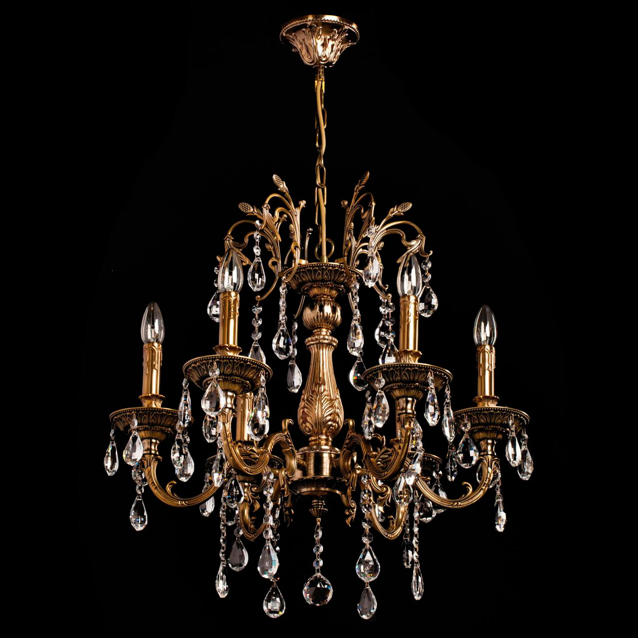 Подвесная люстра MW-Light Свеча 301013506 MW-LIGHT ДИЗАЙНЕРСКИЕ, СВЕЧА 184606 Бронза  - Вид №1