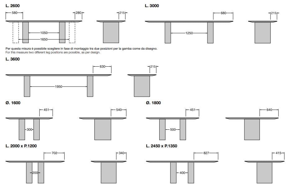 Прямоугольный стол из каштана Porro JEFF ARCH-00083107 - Вид №4