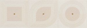 Flavia 518 300x900 Wall Geometric Decor Beige Glossy