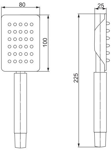 Paini Aversa CO717 душевая лейка  - Вид №2
