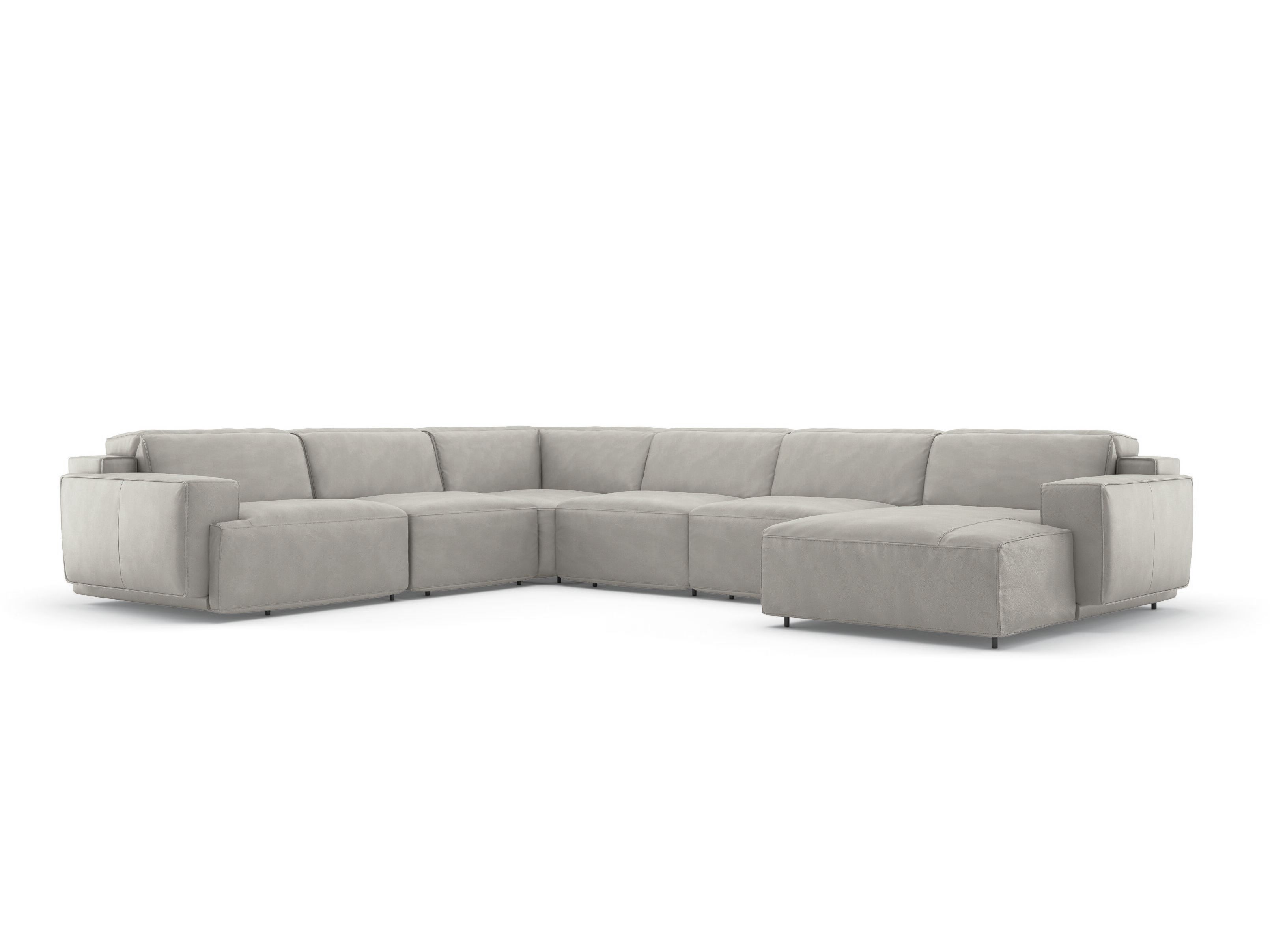 Кожаный угловой диван с откидной спинкой Natuzzi Italia IAGO ARCH-00153082 - Вид №17