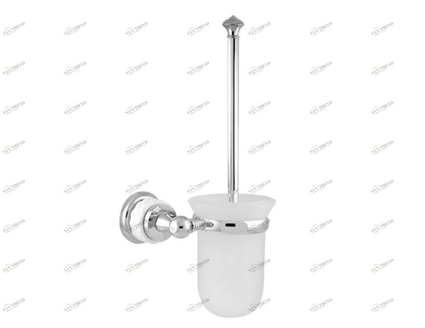 065584.A00.50 Подставка для ершика из белого фарфора Яркий хром Mestre 