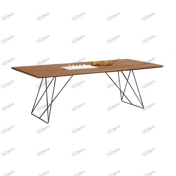 Обеденный стол прямоугольный темный орех 160 см Varna UNICO  249563 Орех;коричневый 