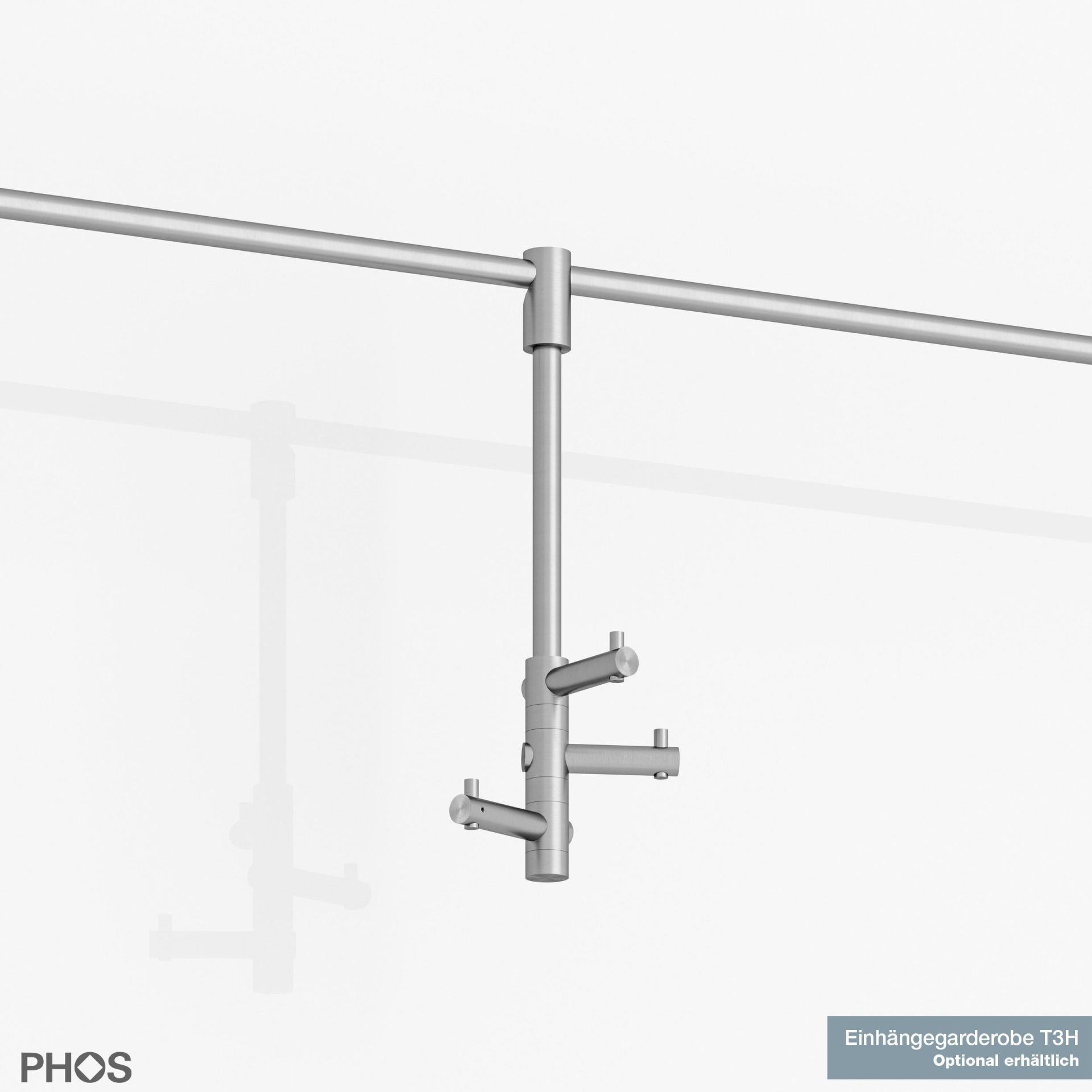 G3-1200 Шкаф навесной, широкий, с платяной штангой - ширина 120 см PHOS  - Вид №6