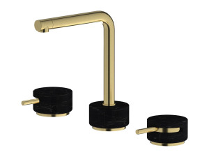 Смеситель для раковины с 3 отверстиями для мраморной столешницы