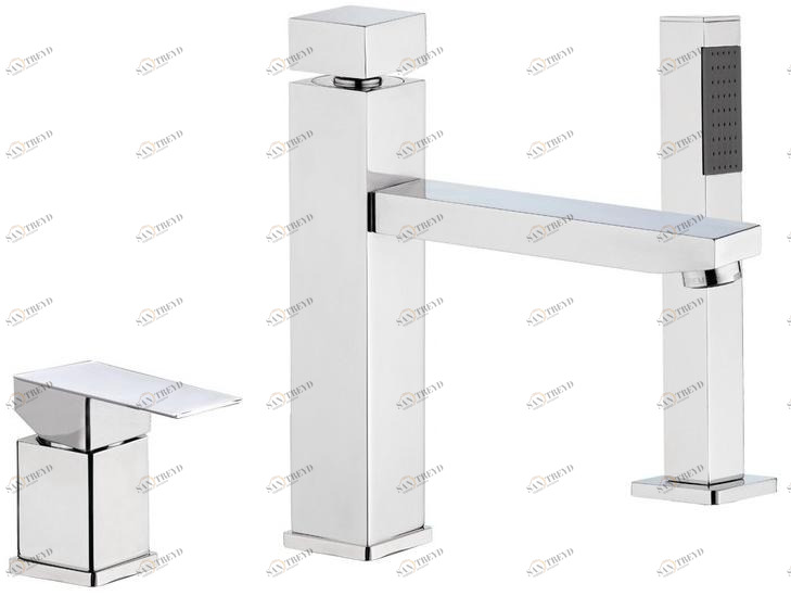 Remer Rubinetterie Ванна с однорычажным смесителем, переключателем и ручным душем Flash sun-id-1454814