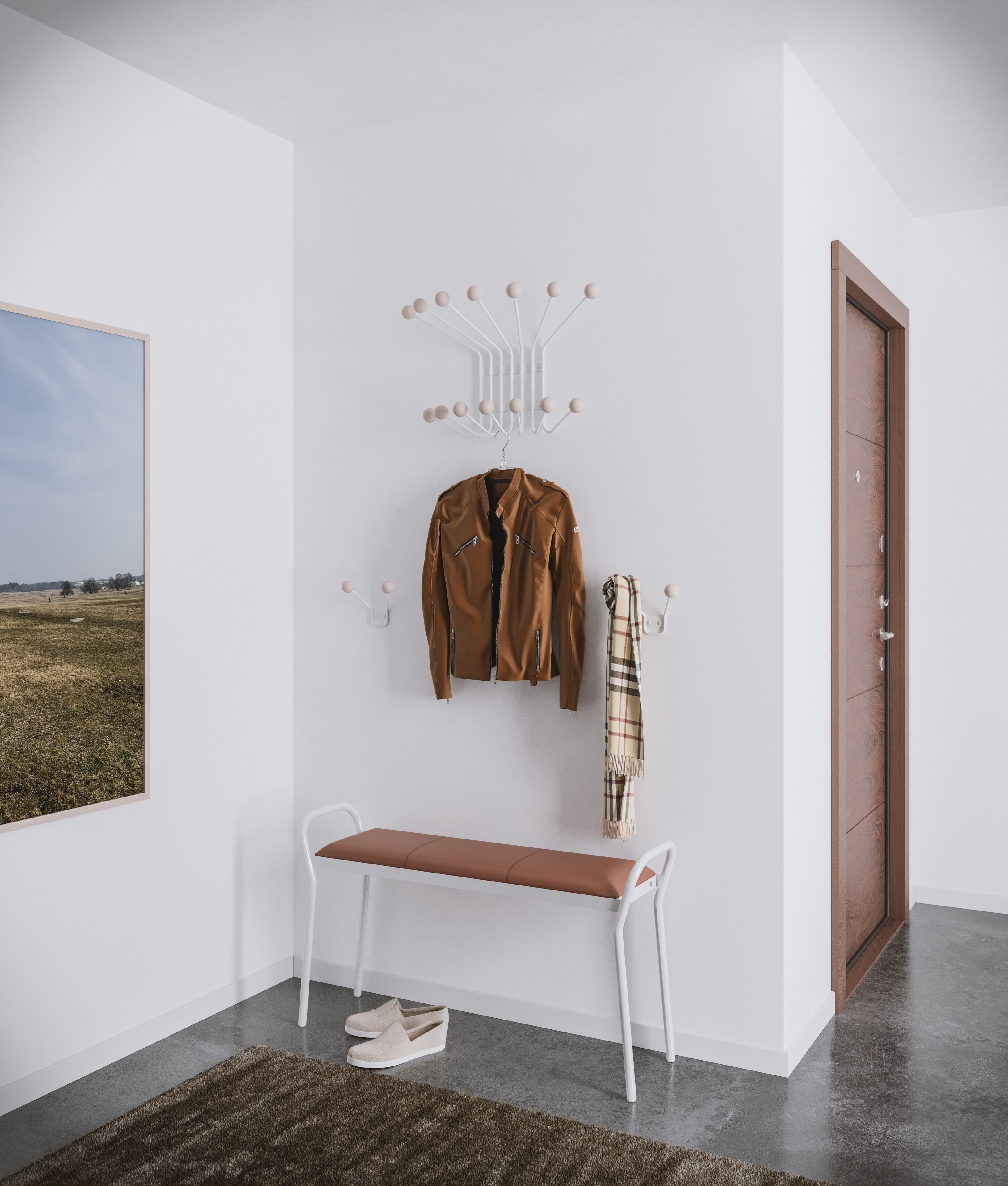 Окрашенная металлическая вешалка для одежды Maze ARCH-00038561 - Вид №4