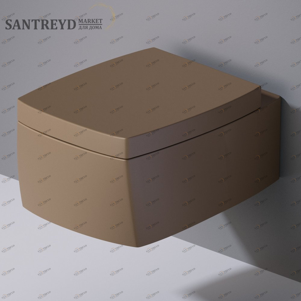 S521132 Подвесной унитаз настенный Желтый A. e T. Italia SQUARE Италия AeT ITALIA