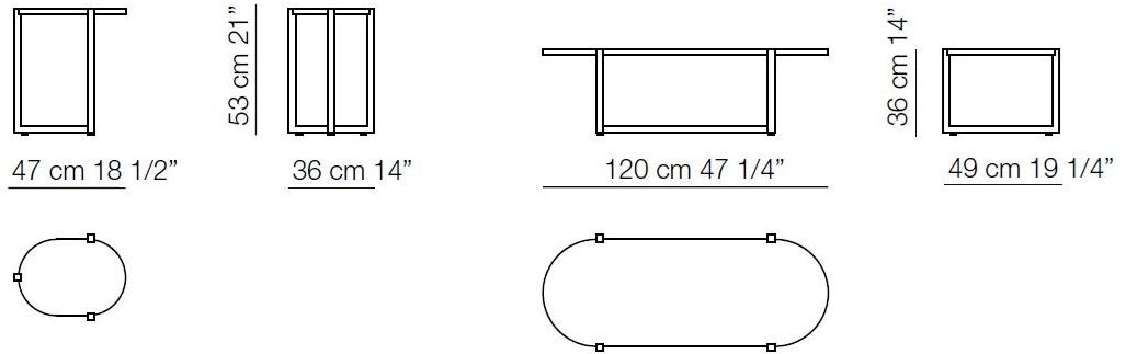 arflex Овальный мраморный журнальный столик Sigmund sun-id-1404798 - Вид №8