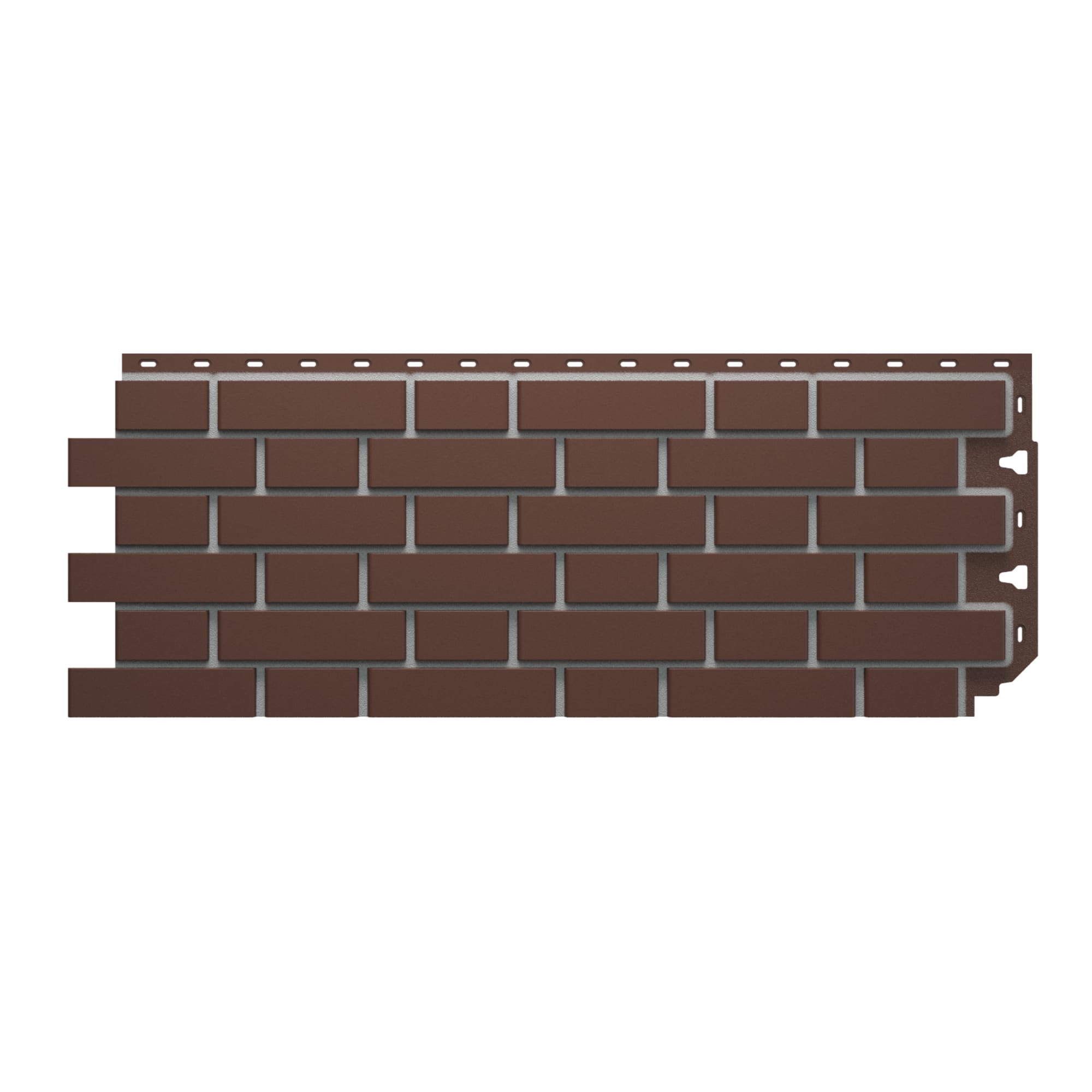 82402506 Фасадная панель Кирпич гладкий цвет тёмно-коричневый Santreyd 
