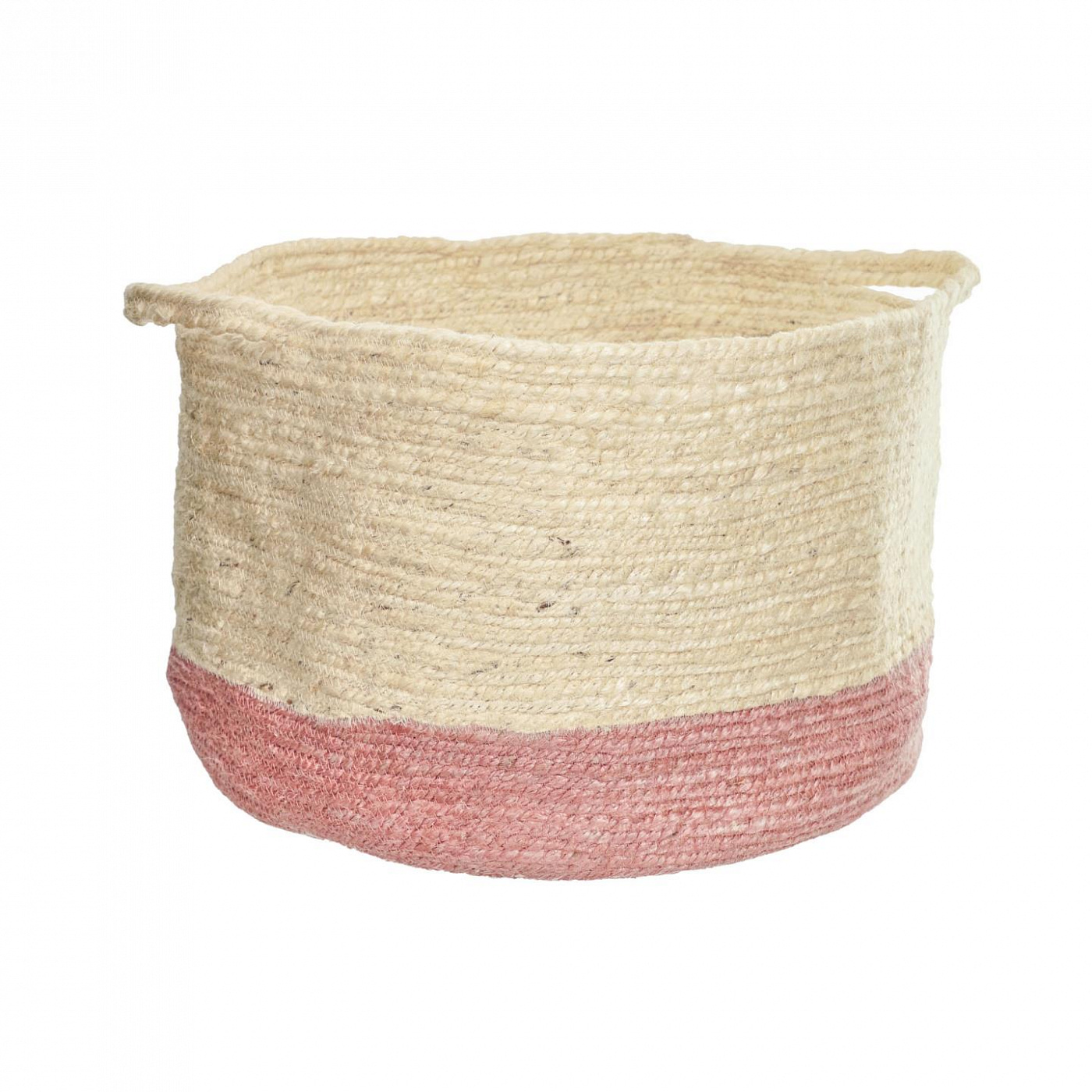 108107 Корзина из натурального джута в розовом цвете La Forma Adabel 
