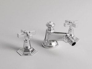 Смеситель для биде с 3 отверстиями и поворотным горлышком