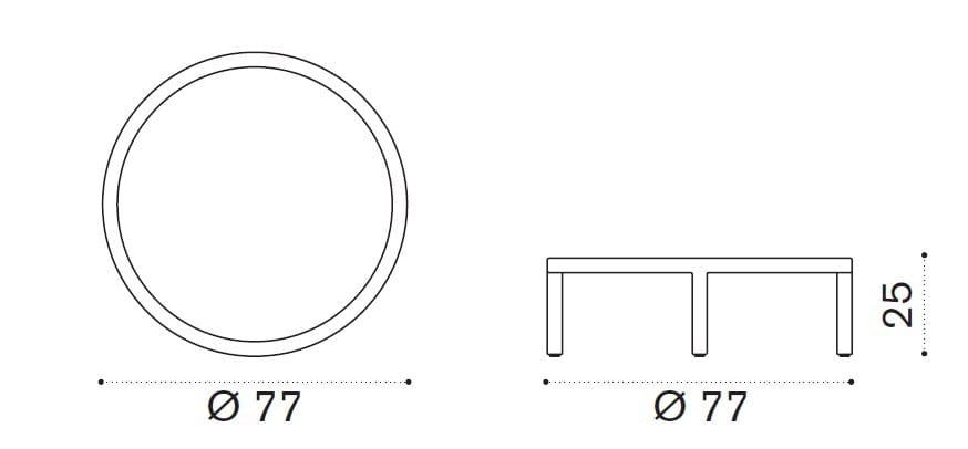 Круглый керамический журнальный столик Ethimo Grand Life ARCH-00127063 - Вид №13