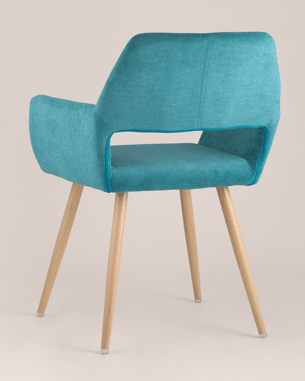 Стул с подлокотниками мягкий мятный "Кромвель" STOOL GROUP ДИЗАЙНЕРСКИЕ 00-3881958 Голубой  - Вид №3