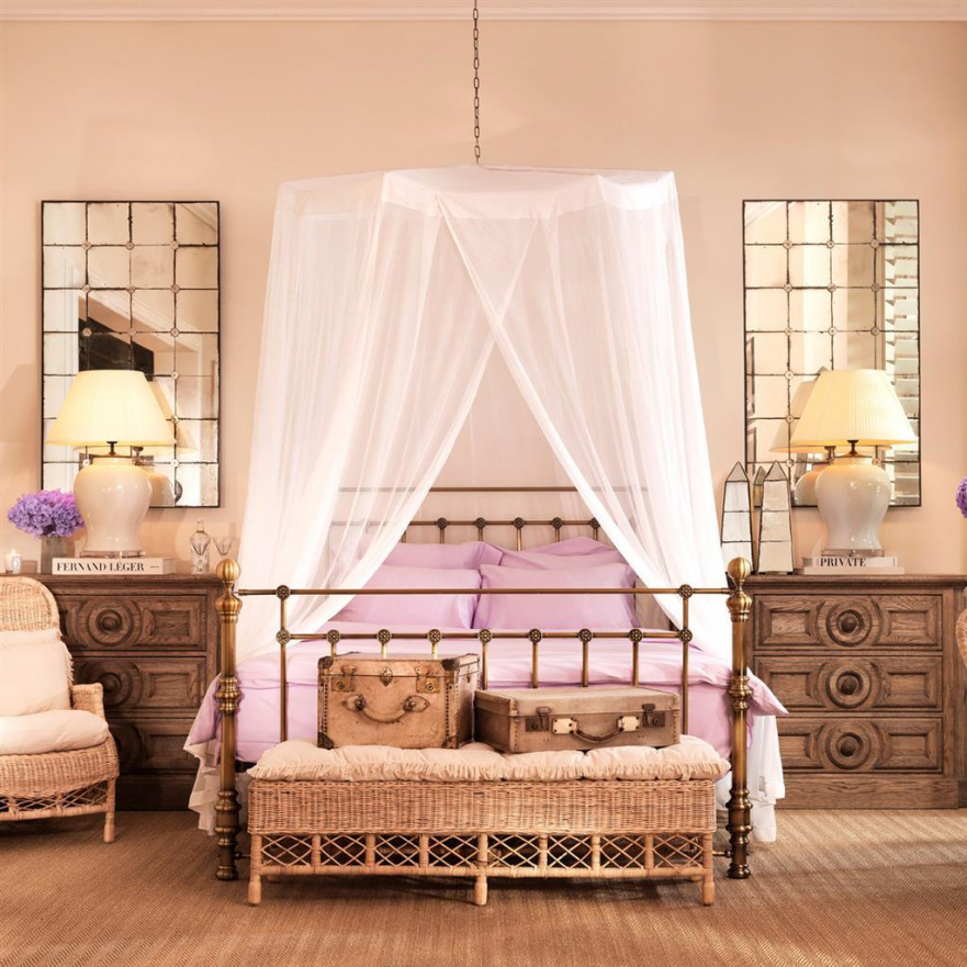 Кованая двуспальная кровать 180х200 золотая Blaine EICHHOLTZ EICHHOLTZ 060461 Золото  - Вид №3