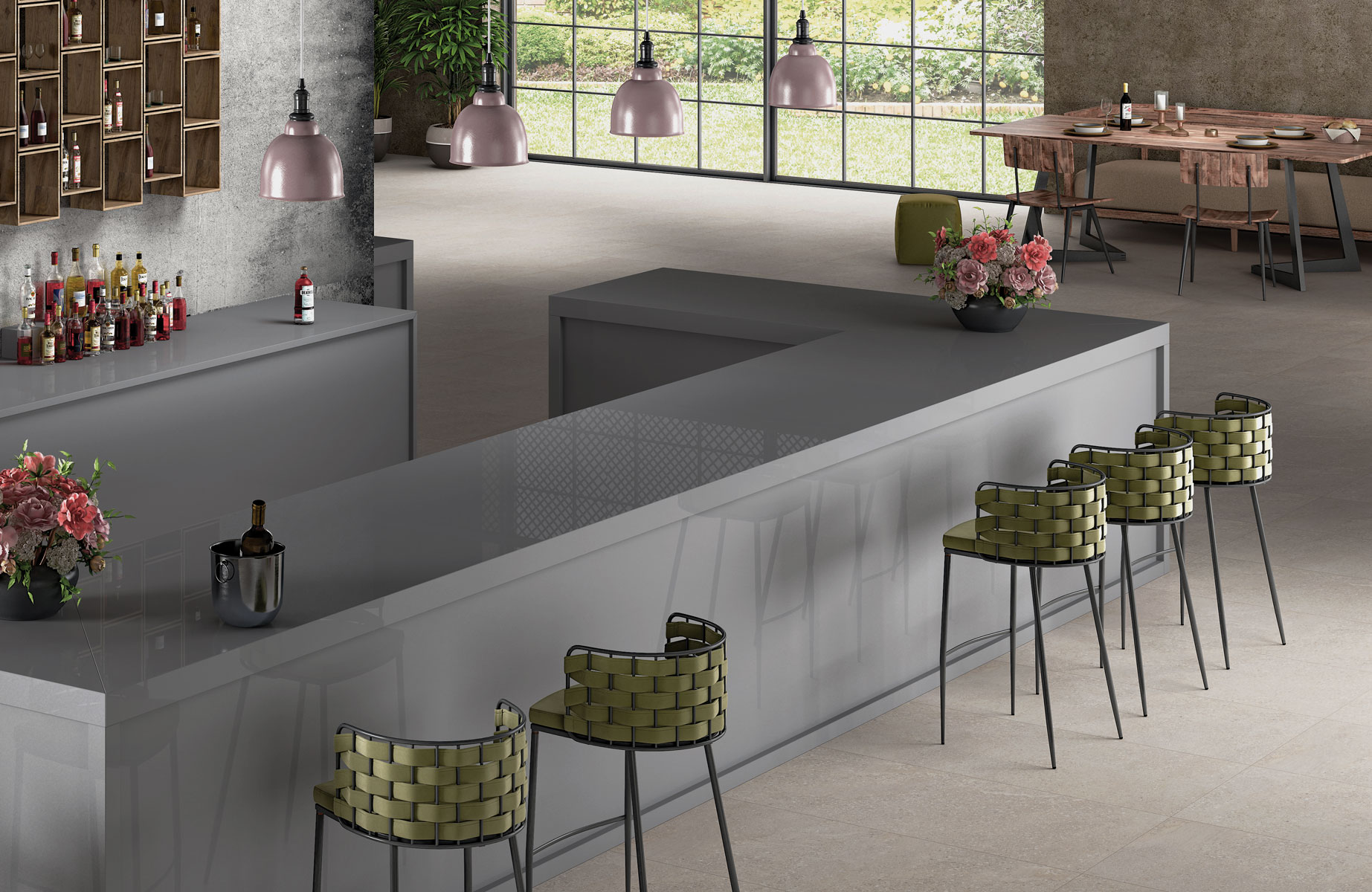 Бесконечная элегантность: керамический слэб STAROTECH MATT GREY STP-ST322 INCOLOR - Вид №2