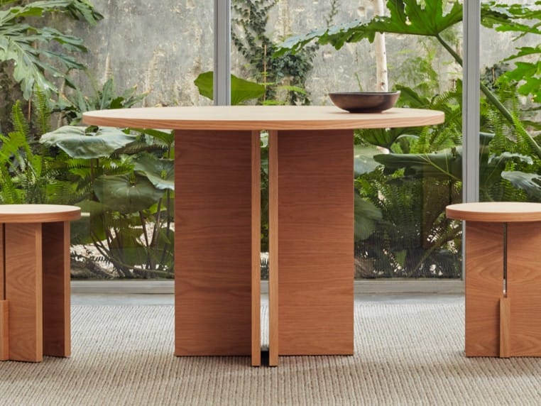 Круглый дубовый садовый стол Hobby Flower барды ARCH-00143005